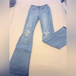 Light Colored Flare Jeans